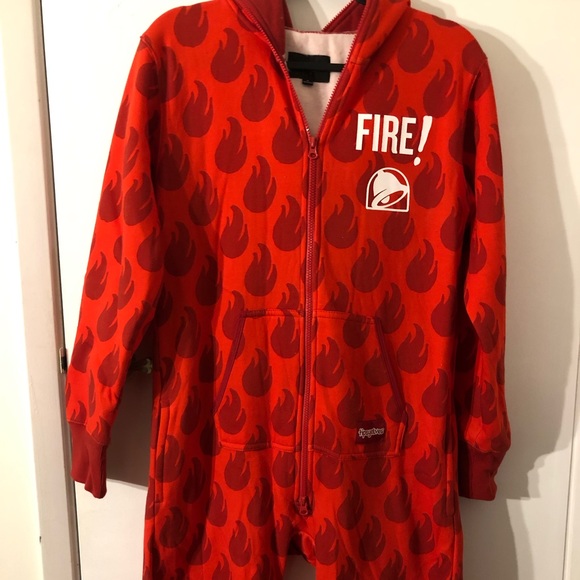 Tipsyelves x Taco Bell fire sauce onesie - Picture 2 of 4